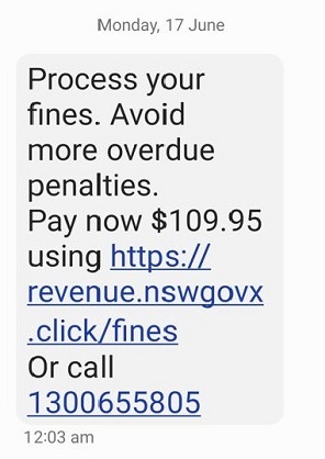 Process fines scam image